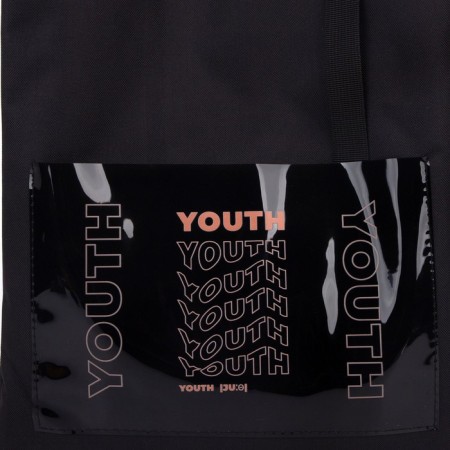 Textile choper with a pocket of Yourth, 35 x 0.5 x 40 cm, black-1