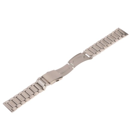 Solomon watch strap, 24 mm, metal, L-22.5 cm, silver-1