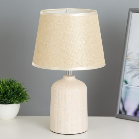 E14 40W Beige 20x20x33 cm Risalux table lamp "Illyria"