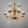 Chandelier "Maldiva" 8+4he14 40W gold 62x62x54-104cm Bayerlux