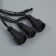 Garland "thread" 10 m, IP44, UMS, dark thread, 100 LED, glow of multi, 220 V
