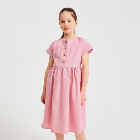 Платье для девочки MINAKU: Cotton Collection цвет сиреневый, рост 110-3