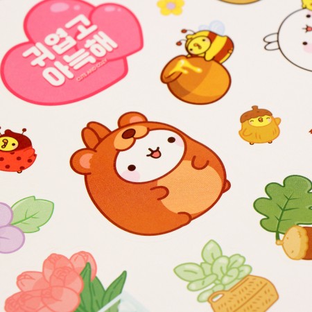 Set for decorating "Cute stickers and tattoos" pink-3