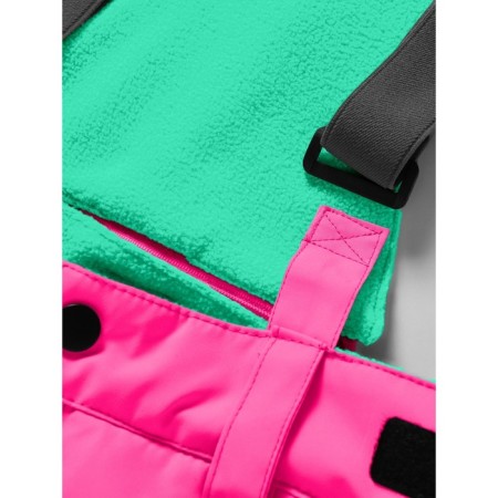 Ski costume for a girl, height 134 cm, green color-13