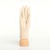 Gloves are female, dimensionless, without insulation, beige color