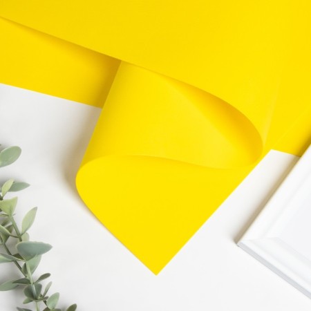 Foamiran matte 50x50cm 1 mm, light yellow