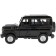 Metal machine UAZ Hunter, 12 cm, doors open, inertial, black color