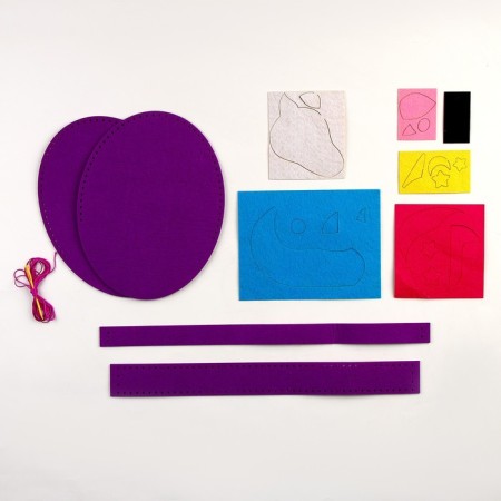 Set for creating a felt bag with perforation "Magic Unicorn"-2