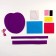 Set for creating a felt bag with perforation "Magic Unicorn"