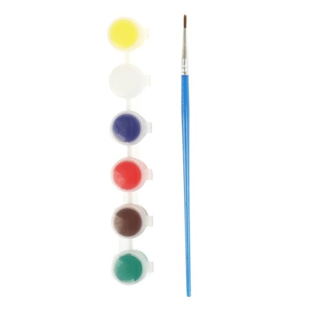 Set for creativity, mug for the painting "Blue Tractor" (paints, brush)-2