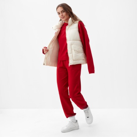 Women's vest with collar Mist, p. 44, milk-1