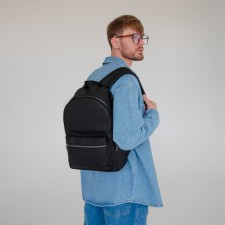City textura backpack, black color