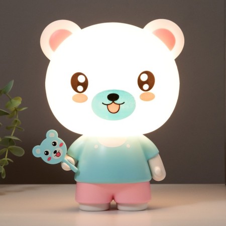 Highway lamp "Bear" E14 3W Blue 19x13x14 cm Risalux-1