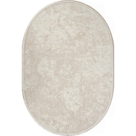 Oval carpet Valentis mikonos, size 200x290 cm, color Cream/Cream