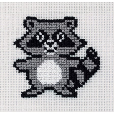 Set for embroidery "Children's stories. Raccoon »12 × 12 cm
