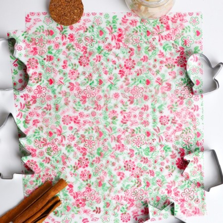 Fatty -resistant "flowers", in sheets, 25 x 22 cm-1