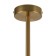 Suspended lamp 60W, 10KHE27, 51x70 cm, brass