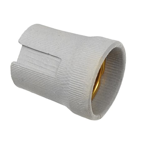 Cartridge Ecola Base, E27, ceramic, white