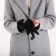 Gloves are male, dimensionless, without insulation, black color