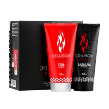 Подарочный набор мужской Dragon Flame: гель для душа, 150 мл + бальзам после бритья, 150 мл