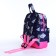Baby backpack on lightning, external pocket, reflective strip, blue color