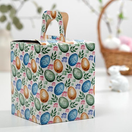 Easter box with the window "Easter eggs", 15 x 15 x 18 cm-1