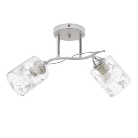 Chandelier gallop 880521 2x60W E27 white matte/chrome-1
