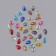 Decorative elements, rhinestones "drop", voluminous, 12 cells, multi -colored
