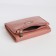 Women's wallet on magnet, pink color