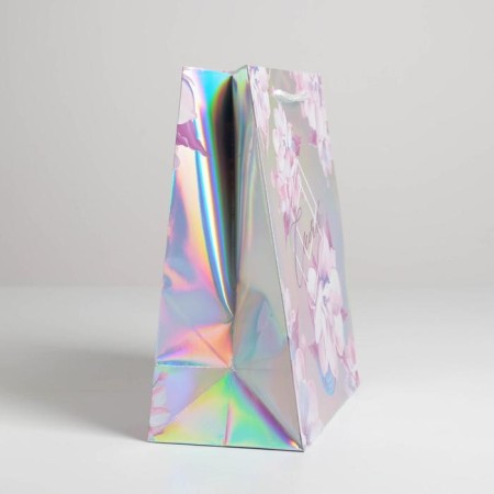 Gift holographic package, packaging, “shine”, 23 x 27 x 11.5 cm-1