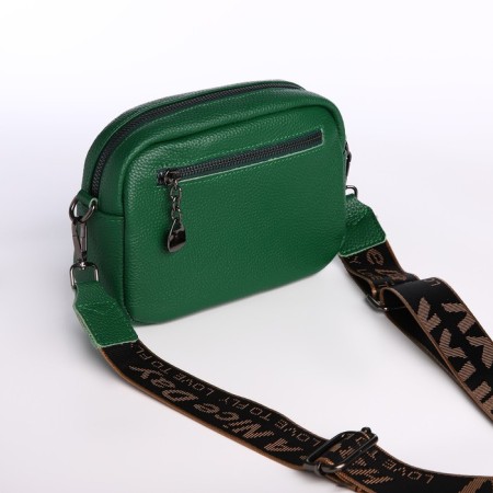 Women's bag with lightning, green color-2