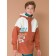 Sweatshirt for boys, height 134 cm, ocher color