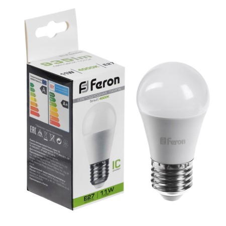 LED LED Feron (11W) 230V E27 4000K G45, LB-750