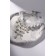 Choker "Alexandria" lace, beads, white color, l = 30 cm