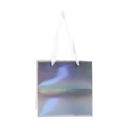 A packet for a cake with a square bottom and window, holographic, 20 x 20 x 20 cm-2