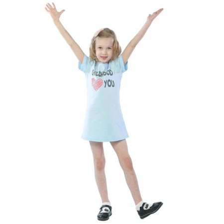 Children's dress Childhood, height 110 cm, light blue color-2