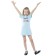 Children's dress Childhood, height 110 cm, light blue color