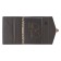 Organizer on the rings A5, 80 sheets, leatherette, with a valve, a line, with a handle, in a gift box, black and gray