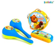 A set of musical instruments “We Sow Fun!”, 4 objects, the color of mix