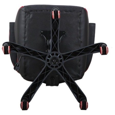 Playing armchair Brabix "Nitro GM-001", fabric, eco-leather, black, red inserts-5