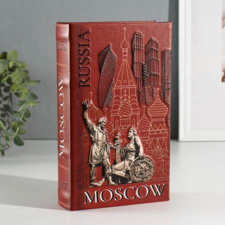 Safe Brush Tree leatherette "Moscow" 3d embossing 21x13x5 cm