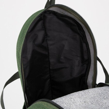 Tourist backpack, 60 l, lightning department, external pocket, green color-6