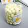 Easter decor "Egg - silver speck" set of 100 pcs SV, yellow 1.5x1.8 cm, 8x8x8 cm