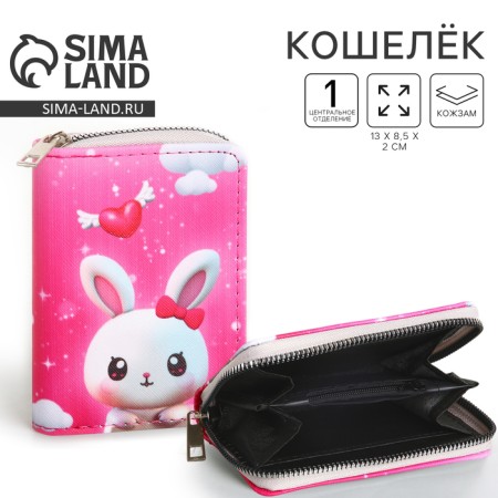 Kids' wallet "Bunny on the cloud" 13*2*8.5