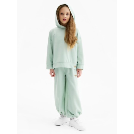 Children's hoodie minaku, olive color, height 140 cm-4
