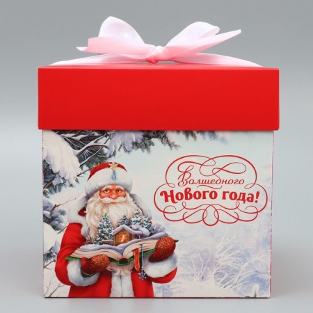 Folding box "Magic New Year", 15 x 15 x 15 cm, New Year-3