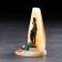 Souvenir "Mill with Lizard", Selenite, Minerals, 9x6x10 cm