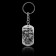 Key keychain token "The best", 9.5 x 2.7 cm
