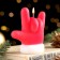 Decorative candle "New Year's greetings", 6x5x9.5 cm