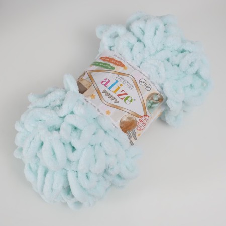 Yarn "Puffy" 100 % micropoliester 9m/100g (15 iceberg)-1